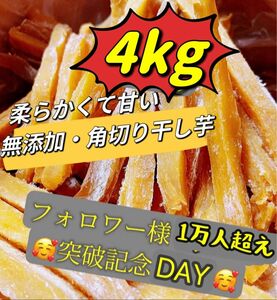 真空包装！大人気　無添加　健康食品　柔らかくて甘い　角切り干し芋4kg