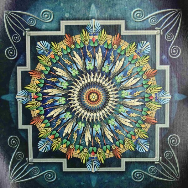 Arte Budista Esvástica ◆Mandala◆ Pintura Budista Budismo Esotérico Tibetano 30cm Búsqueda;Arte Yoga Curación Relajarse A, cuadro, pintura japonesa, persona, Bodhisattva