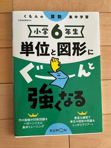 くもん　小学 6年生　単位と図形　に　ぐーんと強くなる