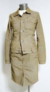  Yanuk setup corduroy jacket P skirt 4 Brown American made 