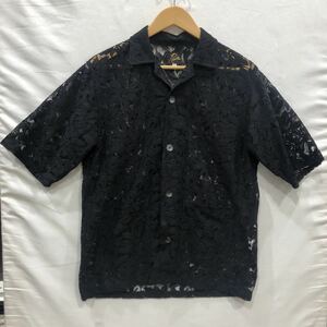 【Needles】Cabana shirt ニードルス BLK S MR252 半袖シャツ コットン 無地 ts202309