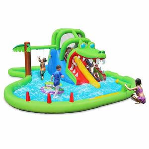  new goods Costco selling price 74,777 jpy for children pool water slider happy ho p crocodile Jean gru water park 