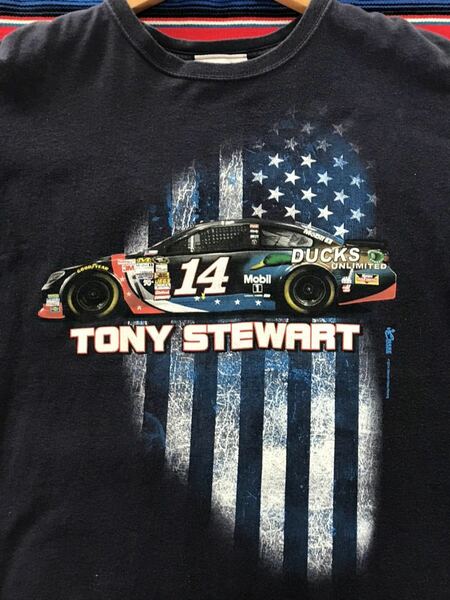 Tony Stewart 14 Tシャツ ナスカー　トニースチュワート　レース　レーシング　アメリカ　ビンテージ　世田谷ベース　企業　カンパニー