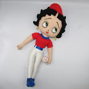 2009年★ベティーブープ★BettyBoop★ベティちゃん★ぬいぐるみ★人形★３８センチ★野球★ベースボール★baseball