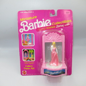 1990年★バービー★Barbie★miniフィギュア★コレクション★人形★ミニチュアバービー★ピンク★Evening ENCHA