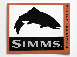 SIMMS シムス スクエア ステッカー Sサイズ
