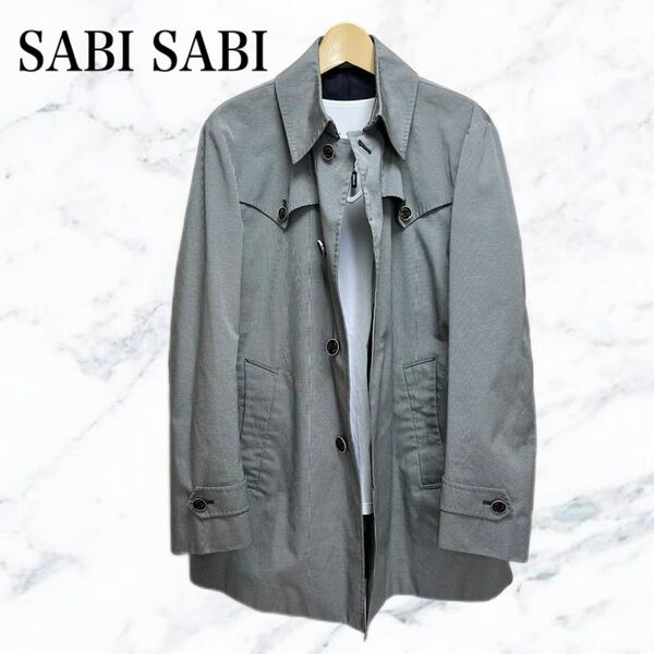 SABI SABI DELUXE ロングジャケット　コート　グレー系　アウター
