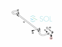 ベンツ W176 W246 リア スタビライザーリンク スタビリンク 左右共通 A180 A250 B180 B250 2463200789 2463200489 出荷締切18時_画像4