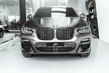 【FUTURE DESIGN】BMW G01 X3 G02 X4 前期 フロント用 艶ありブラック キドニーグリル センターグリル Performance style II_画像2