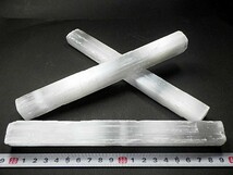 特大セレナイトセレナイト ワンド 3本セット ２０ｃｍ ジプサム 透石膏 Selenite ヒーリング スティック モロッコ産 送料無料_画像4