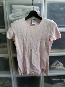 CHANEL cut and sewn T-shirt 38 pink #P34548K01098 Chanel 