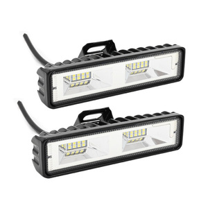 LED ライトバー 48W 2個セット ワークライト 2400LM 12V 24V 作業灯 補助灯 オフロード 防水 汎用 SUV バギー トラック 車 照明