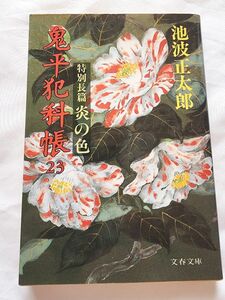 【小説】鬼平犯科帳 特別長編 炎の色　池波正太郎　文春文庫