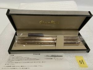 GianPini ジャンピニ 万年筆 ボールペン ピンクゴールド iridium イリジウム ドイツ製 未使用長期保管品 要インク交換 現状 ジャンクno.51