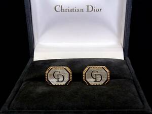 *N4209*# прекрасный товар #[Dior] Dior [ серебряный * Gold ]# запонки!