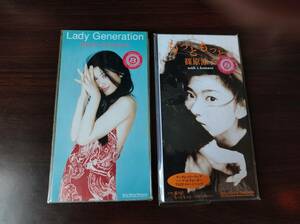 【即決】【送料無料】 中古CDシングル 2枚セット 篠原涼子「Lady Generation」「もっと　もっと・・・」 小室哲哉