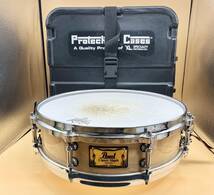 PEARL Classic Maple vintage 90s 14x4 スネア PROTECTOR CASES ハードケース付き レインフォースメント 日本製 パール メイプル レア_画像1