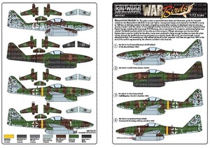 Kits-World(172157)1/72 Me-262A-1a of Generalleutnant Adolf Galland, JV 44, Munich-Riem 1945他用デカール