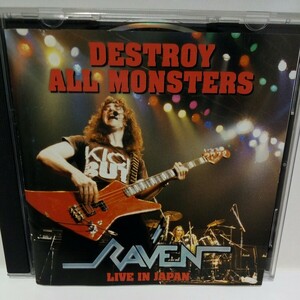 RAVEN「DESTROY ALL MONSTERS LIVE IN JAPAN」国内盤 廃盤　貴重盤