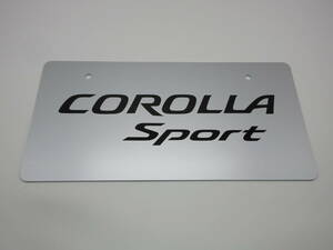 トヨタ 新型カローラスポーツ COROLLA Sport ディーラー 新車 展示用 非売品 ナンバープレート マスコットプレート