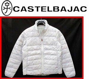  lady's *42(L)*\27500=CASTELBAJAC Castelbajac = Logo total pattern transcription print light weight down jacket 01