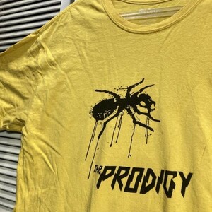 1スタ 黄色 バンド Tシャツ プロディジー the PRODIGY アリ 蟻 半袖 90s 00s XSP ビンテージ アメリカ 古着 卸 仕入れ