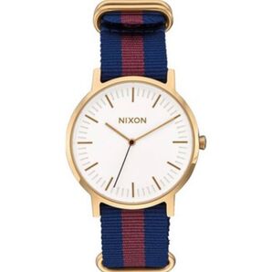 【新品】Nixon ポーターナイロン イエローゴールド ユニセックスウォッチ