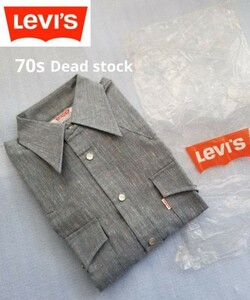 70sデッドストック　Levi's BIG E　リーバイス　シャツ　Sサイズ ビックE