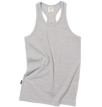 AVIREX リブ タンクトップ BACK CROSS グレー Lサイズ / 《DAILY》RIB TANK TOP バッククロス 灰色 デイリーウェア アビレックス_画像2