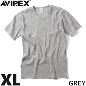 新品 AVIREX アヴィレックス 半袖 VネックTシャツ XL グレー / アビレックス DAILY S/S V-NECK T-SHIRT デイリー