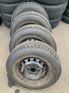 Y976 195/65R15 91Q BRIDGESTONE ブリジストン 2016年 PCD114.3 5H 6.5J ハブ60 4本セット