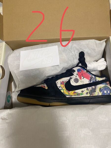 Supreme × Nike SB Dunk Low "Rammellzee" 26.0