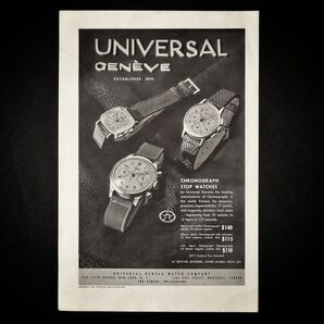 【1945年】UNIVERSAL GENEVE クロノグラフ ポスター