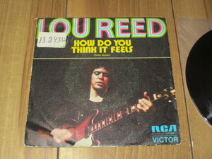 LOU REED ルー・リード HOW DO YOU THINK IT FEELS 暗い感覚 c/w LADY DAY スペイン EP PS付き ヴェルヴェット・アンダーグラウンド