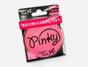 【新品/0.6号】34 ピンキー アジングライン 1040g 0.6号 200m 1つ 未開封品 | サーティーフォー THIRTYFOUR 34 PINKY アジング 釣り糸