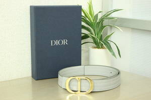 [ present goods / three 110,000 jpy ]Christian Dior Christian * Dior buckle + original reversible belt 5F453