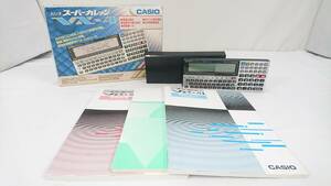 【ジャンク品】CASIO カシオ スーパーカレッジ VX-4/ポケットコンピューター/ポケコン/関数計算/BASIC搭載/取扱説明書付/6-04KO092708