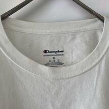 チャンピオン　Champion　メンズ　半袖Tシャツ　白XL　大きめ　ロゴ　紳士_画像4