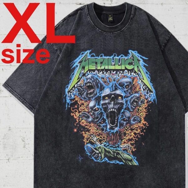 METALLICA　メタリカ　ラップ　バンド　ロック　Tシャツ　XL　ブラック