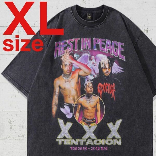【新品】XXXTentacion　RAP　TEE　ラップTシャツ　ブラック　XL