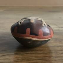 ビンテージ オカリナ 笛 フルート 南米 チリ Chilean Spirit Ocarina 民族 民芸品 民俗楽器 陶器 陶磁器 セラミック 約6.5cm×5.3cm×3.5cm_画像6