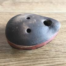 ビンテージ オカリナ 笛 フルート 南米 チリ Chilean Spirit Ocarina 民族 民芸品 民俗楽器 陶器 陶磁器 セラミック 約6.5cm×5.3cm×3.5cm_画像8