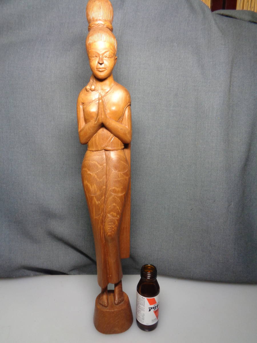 木彫りアンティークモデル小さな像小さy529183-