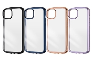 iPhone 15 Plus/ 14 Plus 衝撃吸収 高透明 クリア TPU ソフト ケース カバー ジャケット METAMORU 全周囲 クッション ストラップホール