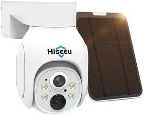 【新品送料無料】【HiseeuのNVRシステムに増設可能&電源不要電池式カメラ】Hiseeu防犯カメラソーラー 400万画素ワイヤレス防犯カメラ