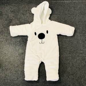 a00085 beautiful goods Kinder mini gold da- Mini baby Kids coverall rompers with a hood coveralls 80.. cartoon-character costume white lovely protection against cold all-purpose 