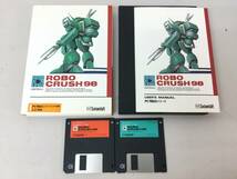 PC-9800 ロボクラッシュ98 ROBO CRUSH 3.5インチFD ケース、取説付き レトロゲーム_画像1