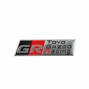 トヨタ GR アルミ ステッカー TOYOTA GAZOO yaris ヤリス 86 スープラ …