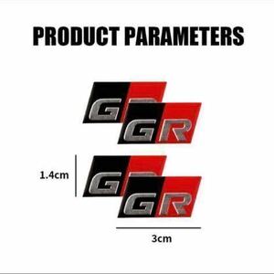 トヨタ GR Gazoo Racing (ガズーレーシング） ステッカー ２枚　ヤリス、86、スープラ！