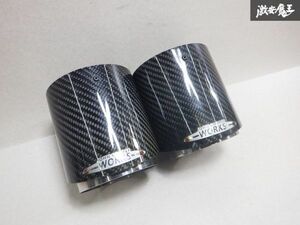 MINI ミニ 純正 R55 R56 R57 ミニクーパー R60 JCW ジョンクーパーワークス マフラーカッター 左右 セット カーボン 即納 棚26A